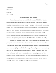 Vinh Nguyen Synthesis Essay