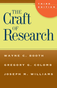 The Craft of Research (3rd edition)