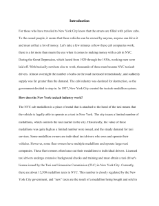 Group Project 2 - Analysis of the New York Taxicab Industry-V2.edited