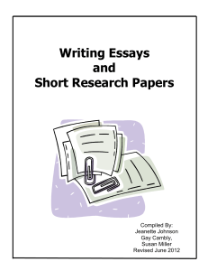 writing essays and short research papersrev