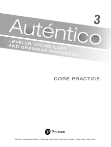 auténtico Spanish 2 workbook