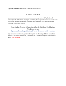 Post-Section Genetics of Selection Worksheet Fall 2022 (1)