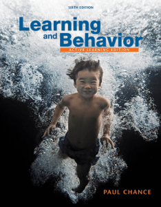 Paul Chance - Learning and Behavior  Active Learning Edition and Workbook -Wadsworth Publishing (2008)