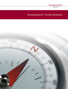 StrengthsQuest Activity Workbook