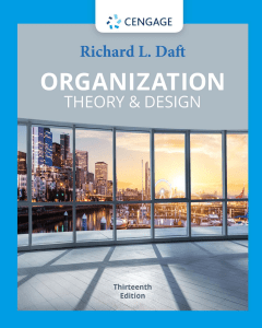 organization-theory-and-design-13nbsped-2019912368-9780357445143