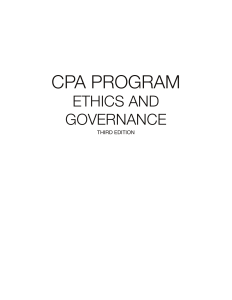 CPA Ethics and Governance Study Guide