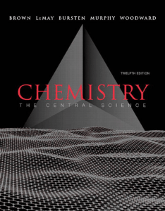 Chemistry - The Central Science (12th Ed)