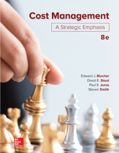 Cost management 8th edition