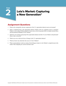 Case 02 Lolas Market Assignment Questions