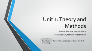 Uni 1 Theory and Methods