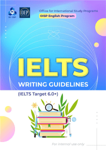 WRITING MATERIALS FOR IELTS PREPARATION COURSE 20.04.2022