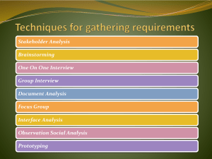 Requirements Elicitation Technique for SRS