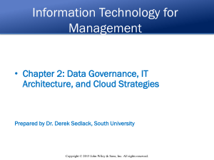 Data governance IT Architecture