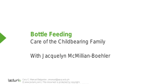 Slides Bottle Feeding Nursing
