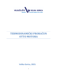 Thermodynamic calculation of the Otto engine