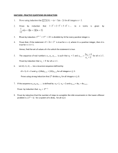 MAT1830 INDUCTION PRACTICE QUESTIONS (1)