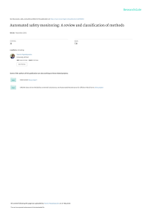 Automated safety monitoring A review and classific