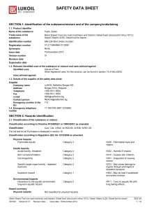 Diesel MSDS Lukoil