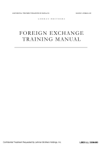 Lehman Brothers Foreign Exchange Training Manual