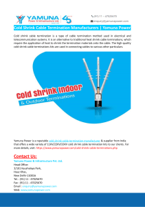 Cold Shrink Cable Termination Manufacturers