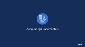 Accounting Fundamentals - Course Slides