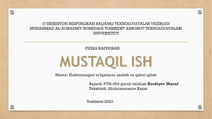 Mustaqil ish