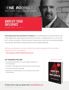 Amplify your influence by Reme Rodriguez