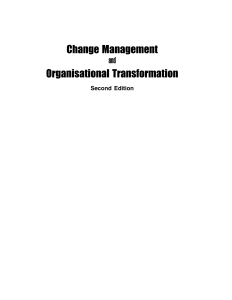 Change Management and Organisational Transformation (2nd Ed) - Radha R Sharma