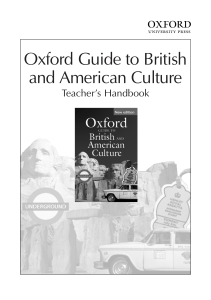 oxford guide to british and american culture teachers handbo