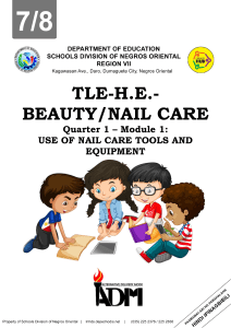 HE NAILCARE GR7-8 Q1 MODULE 1 for teacher