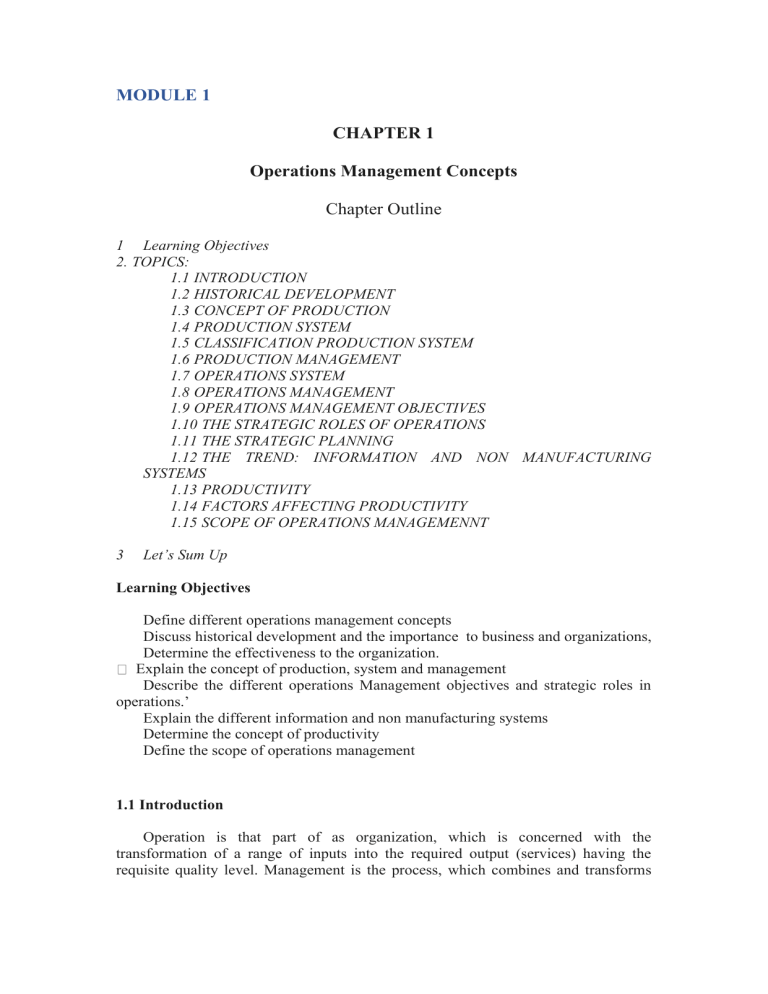 Operations Management