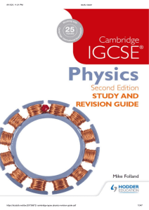 IGCSE Physics Revision-Book