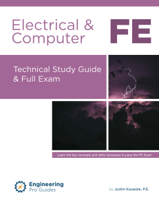 Fundamentals of Engineering - Electrical & Computer Technical Study Guide