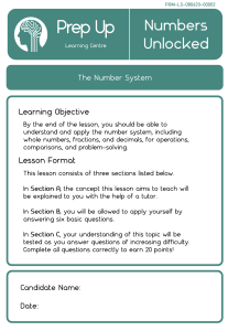 Level 5 .pdf PRM-L5-080623-00002 - The Number System