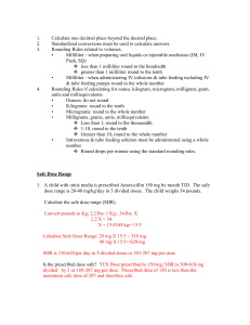 Medication Pediatric Practice Key