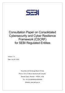 SEBI issues Cyber Framework for Registered Entities 1688620879