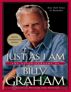 Just as I am  the autobiography of Billy Graham