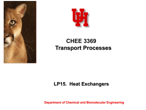 LP15 - Heat Exchanger Design and Analysis