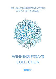 2014 Bulgarian Creative Writing Competition Winning Essays