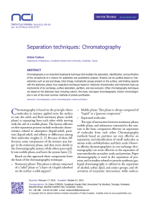 Types of Chromatography - A summary