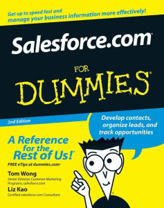 Salesforce com For Dummies