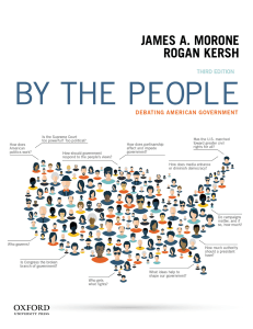 Kersh, Rogan  Morone, James A - By the people  debating American government-Oxford University Press (2018)