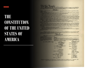 THE CONSTITUTION OF THE UNITED STATES OF AMERICA