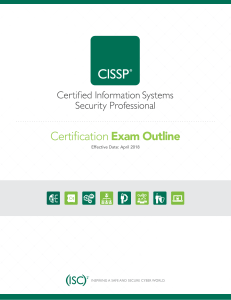 CISSP Exam Outline-121417- Final