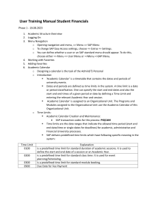 Student Financials User Training Manual