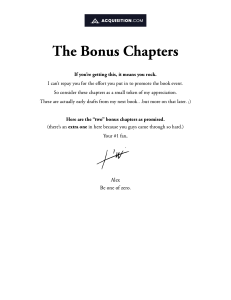 2 Bonus Chapters