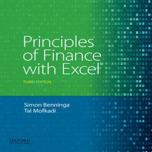 Benninga, Simon  Mofkadi, Tal - Principles of finance with Excel (2018, Oxford University Press) - libgen.li