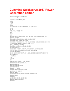 Cummins Quickserve 2017 Power Generation Edition