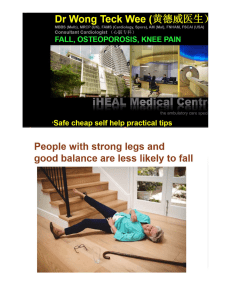 Falls are dangerous and preventable
