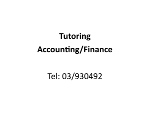 Tutoring accounting 